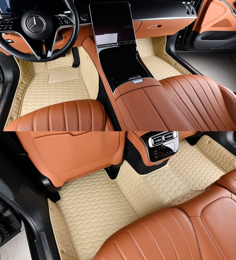 Beige with Beige Stitching - Honeycomb Series