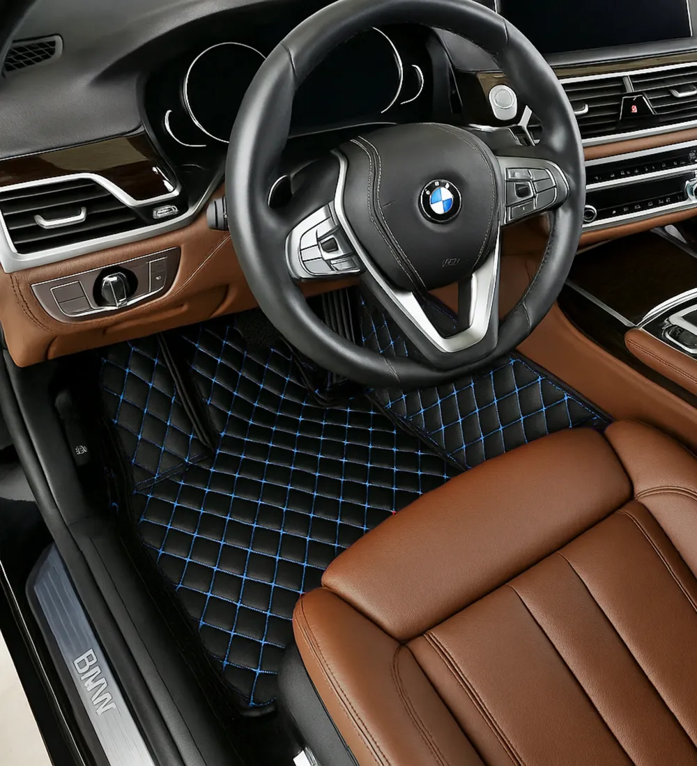 Black with Blue Stitching - Diamond Series