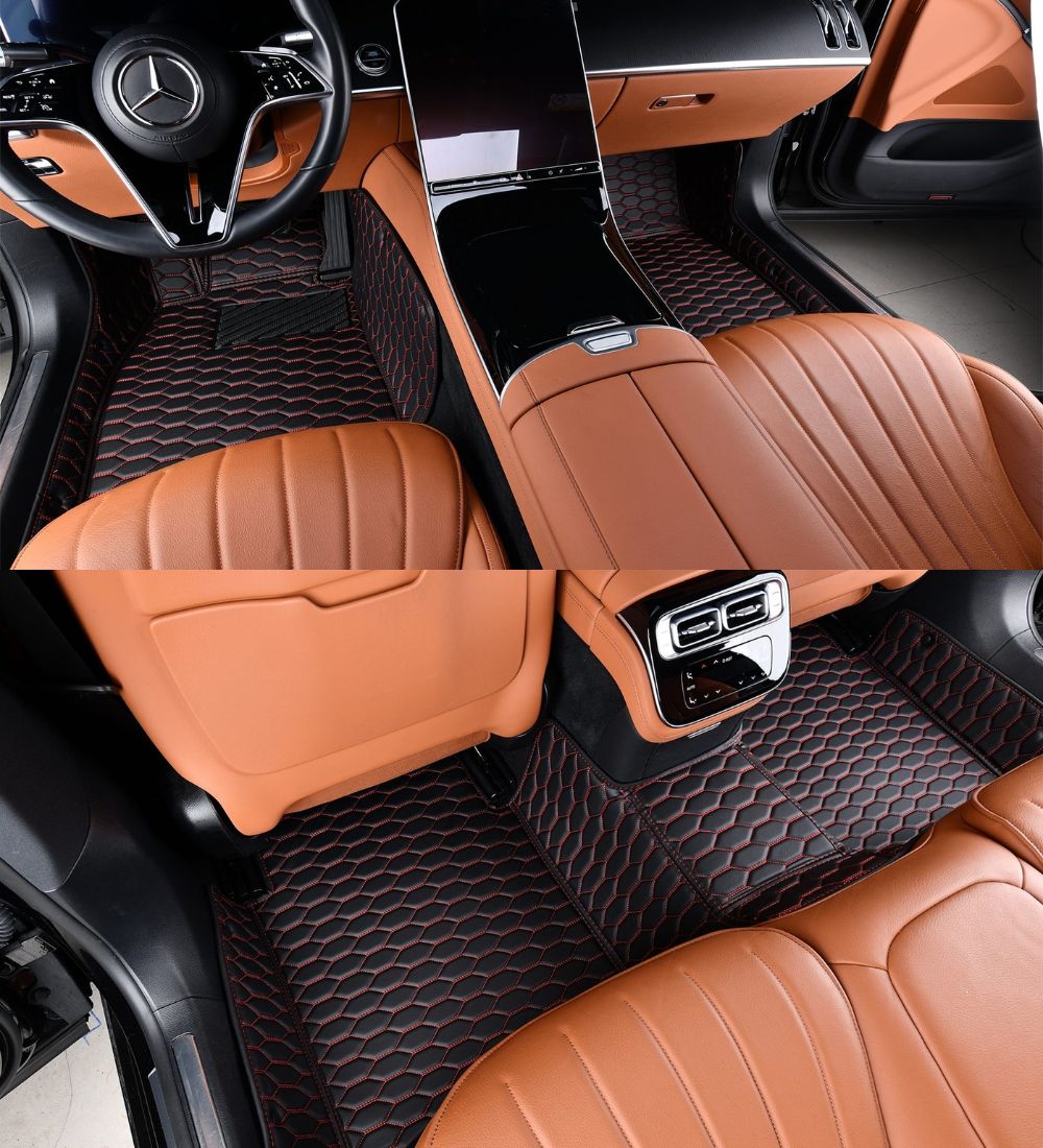 Black with Red Stitching - Honeycomb Series