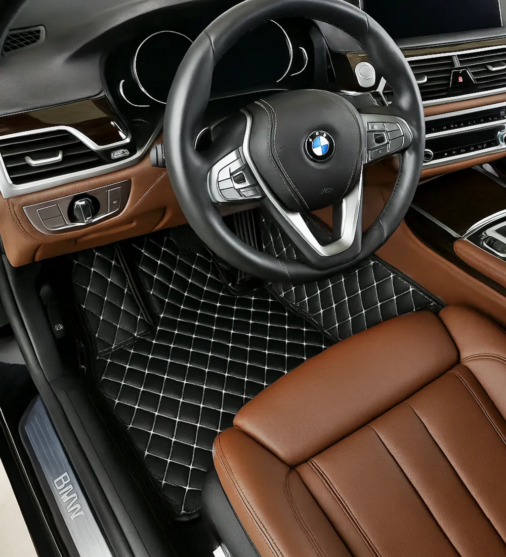 Black with White Stitching - Diamond Series