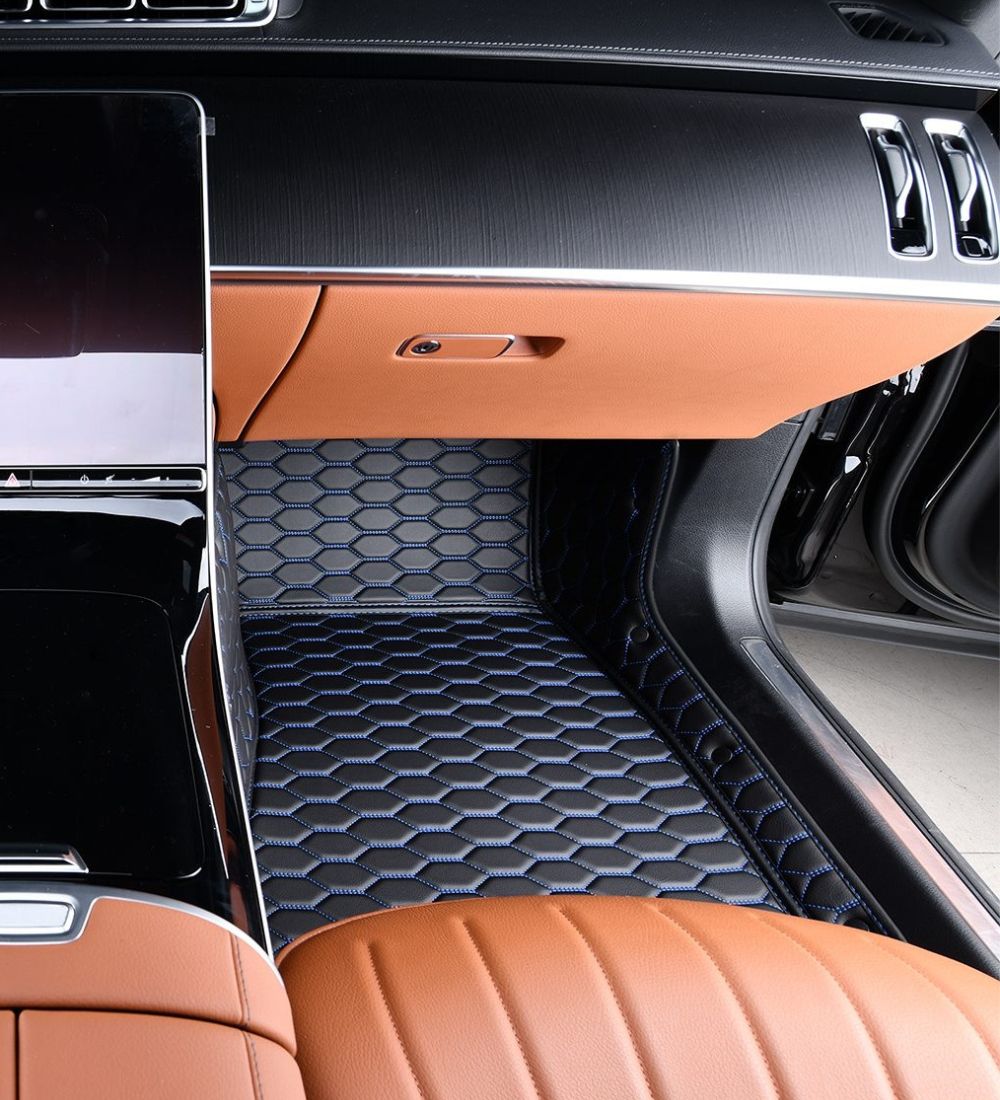 Black with Blue Stitching - Honeycomb Series - Image 4