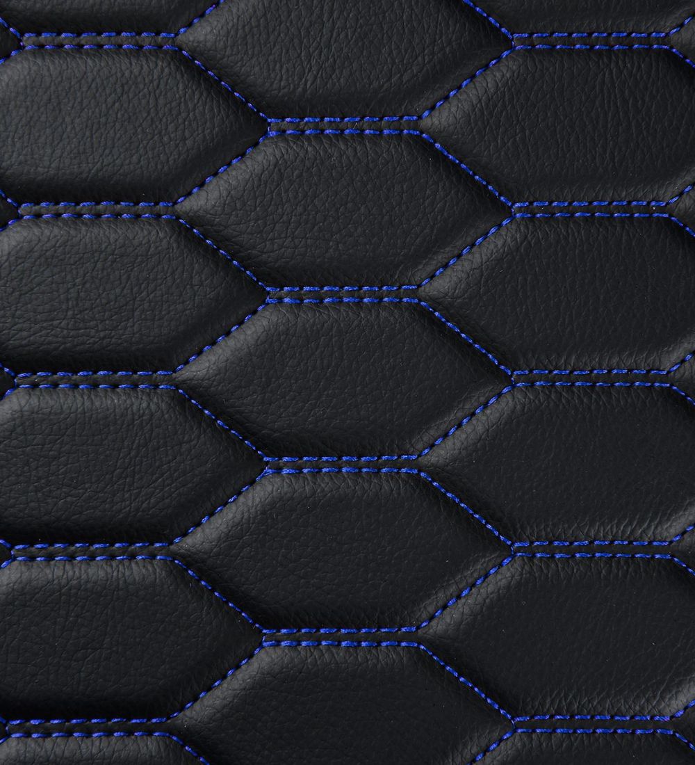 Black with Blue Stitching - Honeycomb Series - Image 5