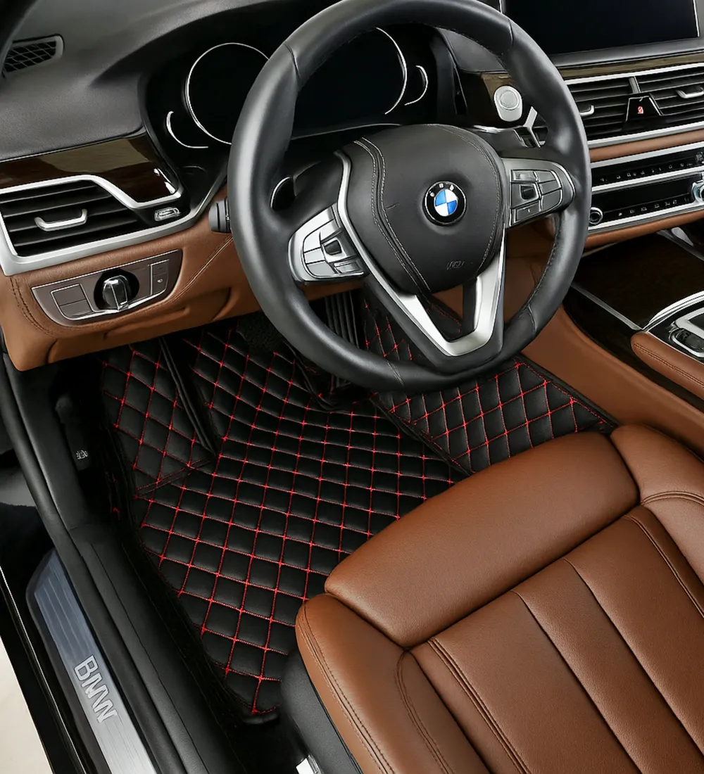 Black with Red Stitching - Diamond Series