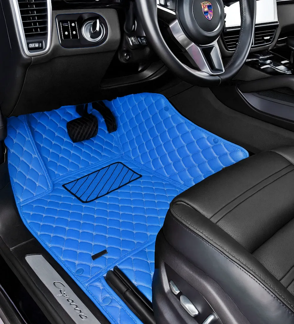 Blue with Beige Stitching - Diamond Series