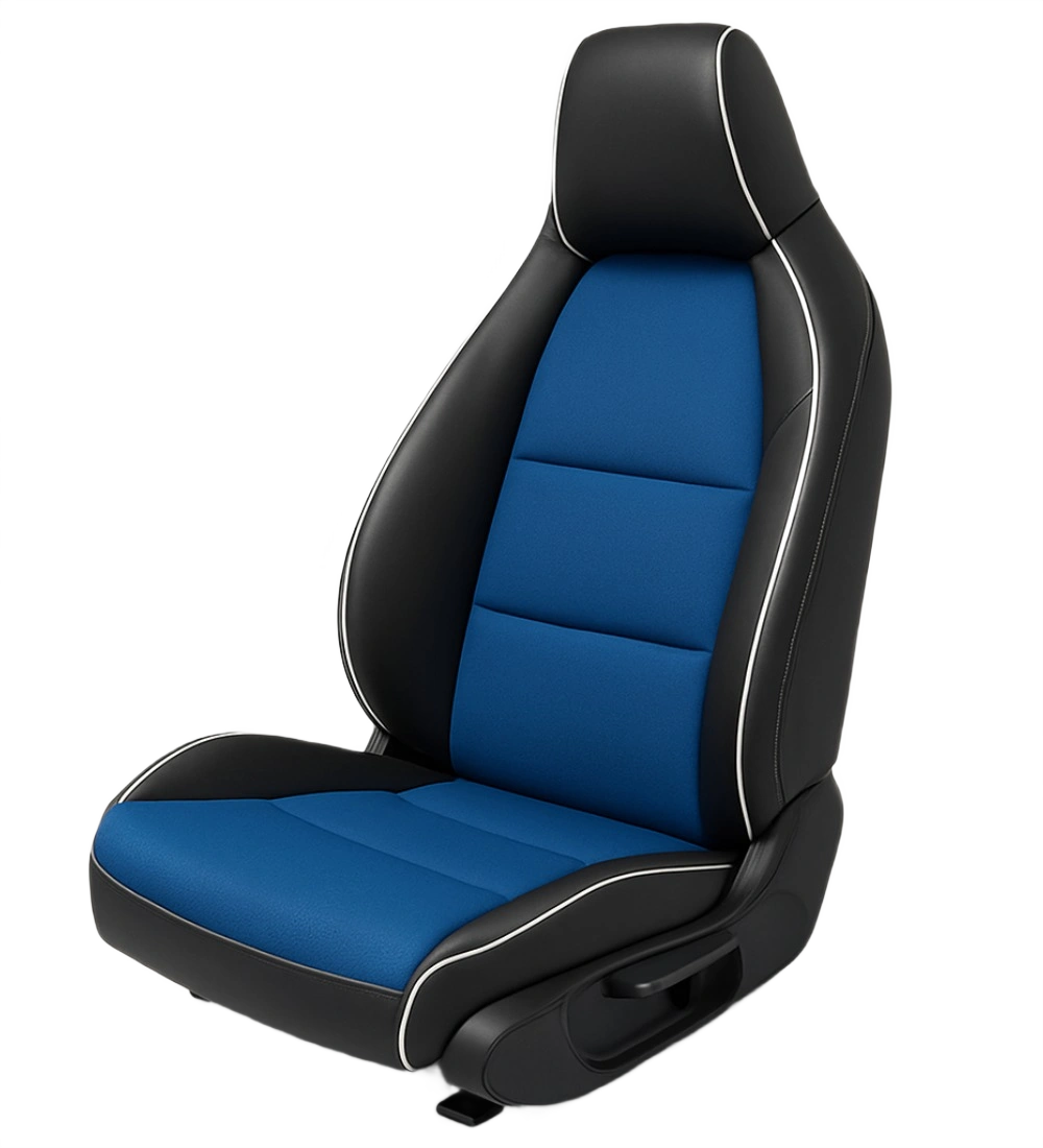 Blue Seat Covers - Genuine Leather